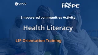 Health Literacy Training for Health workforce PPT.pptx