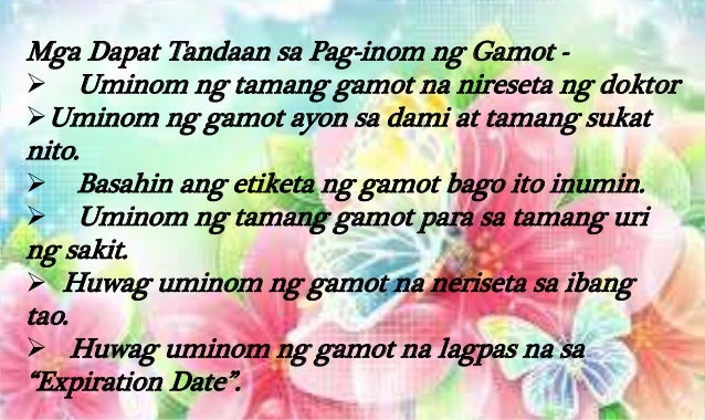 YUNIT III:Health maling paggamit, hatid ay panganib