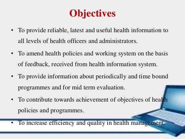 System Management And Health Information