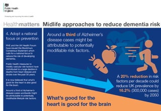 Health Matters: midlife approaches to reduce dementia risk | PPTX