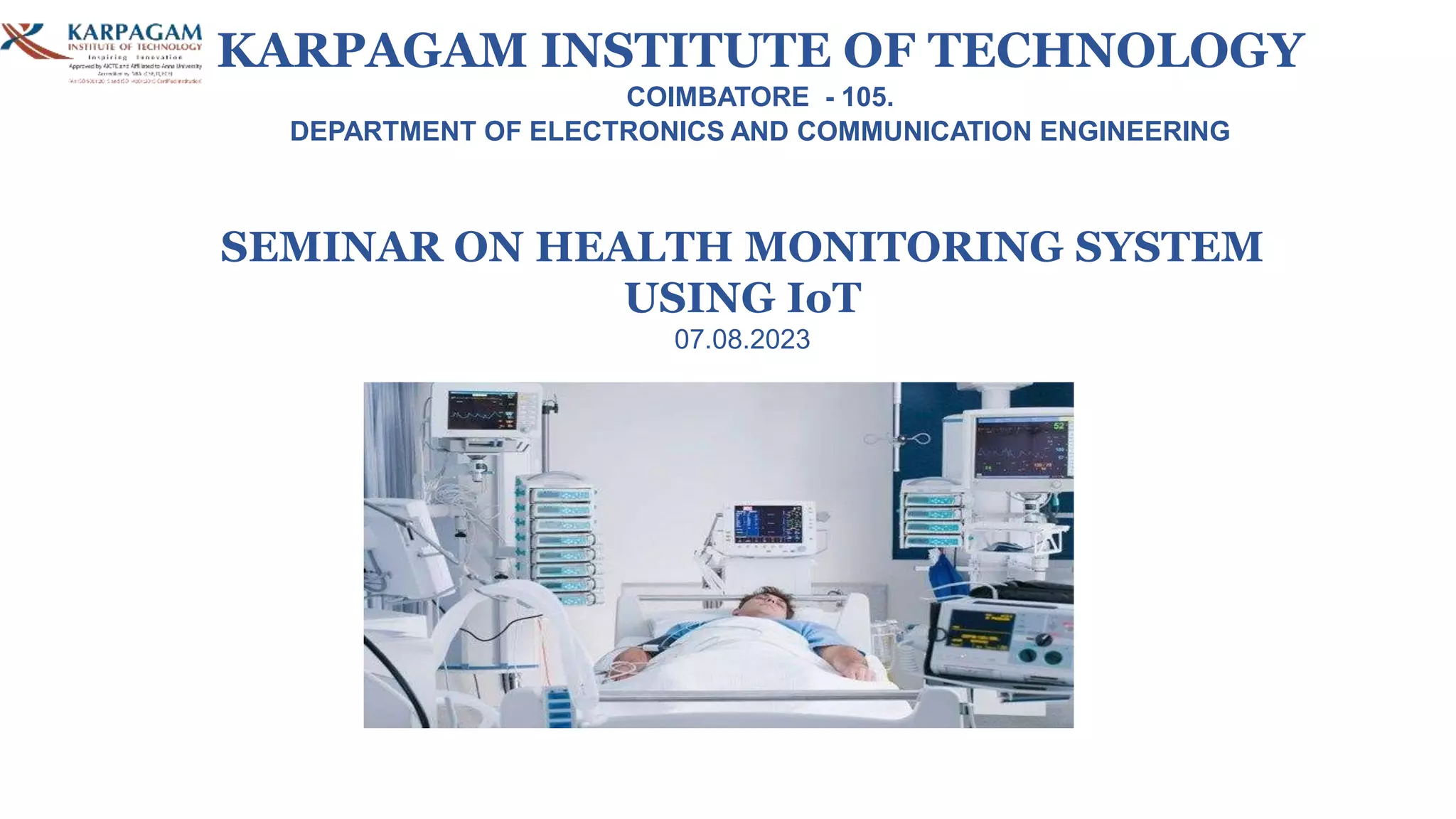 Health Monitoring System using IoT.pptx