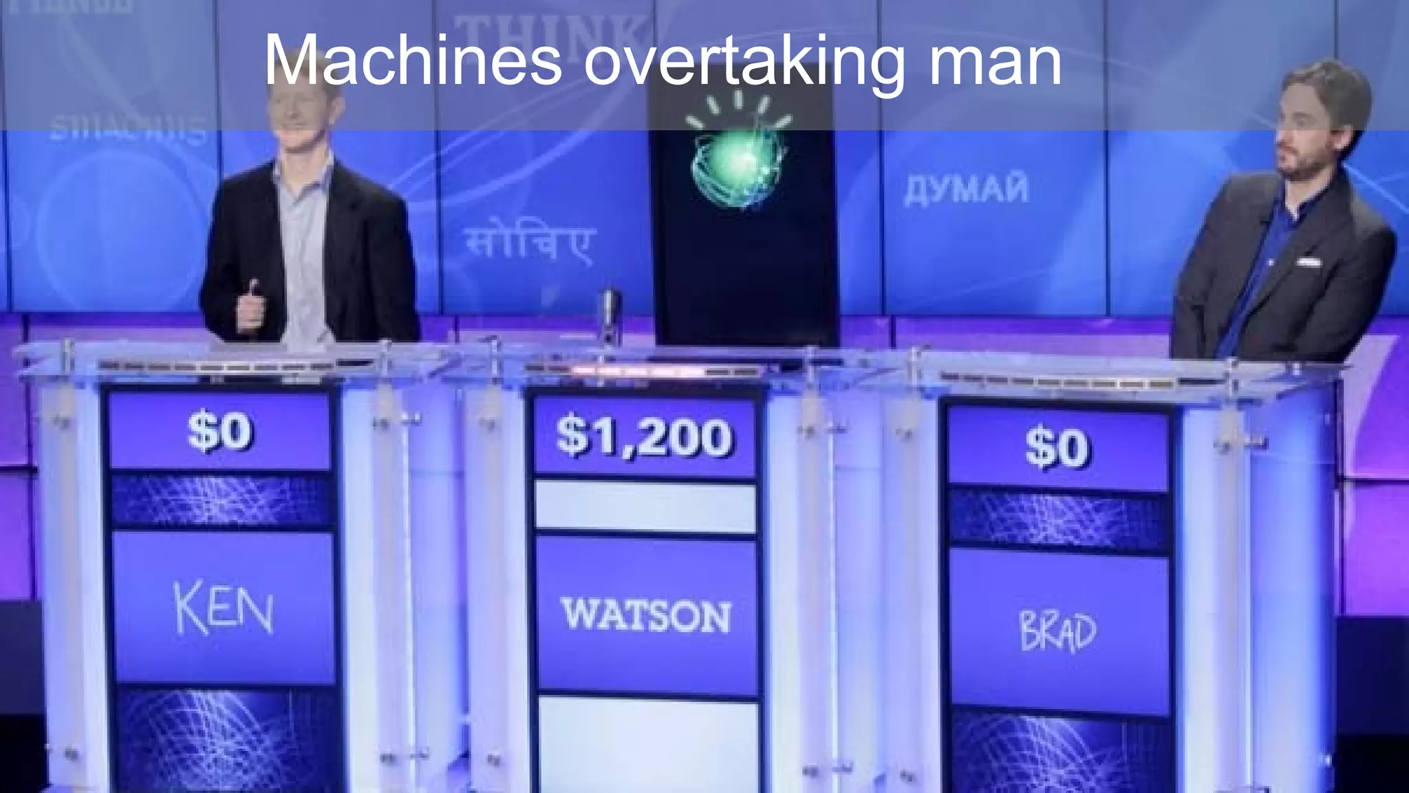 Machines overtaking man
 