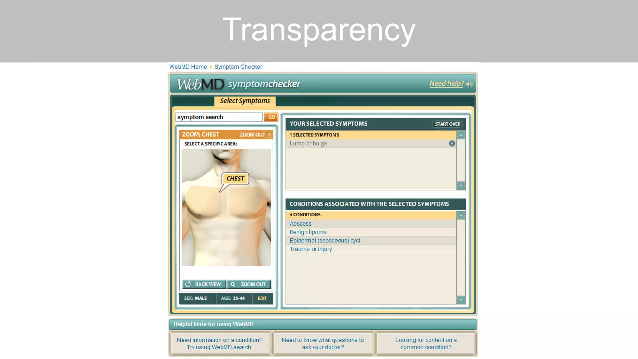 Transparency
 