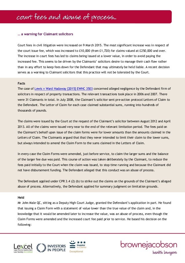 Pre Action Protocol Letter Template