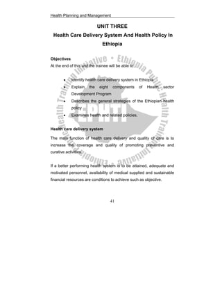 Health planing and management | PDF