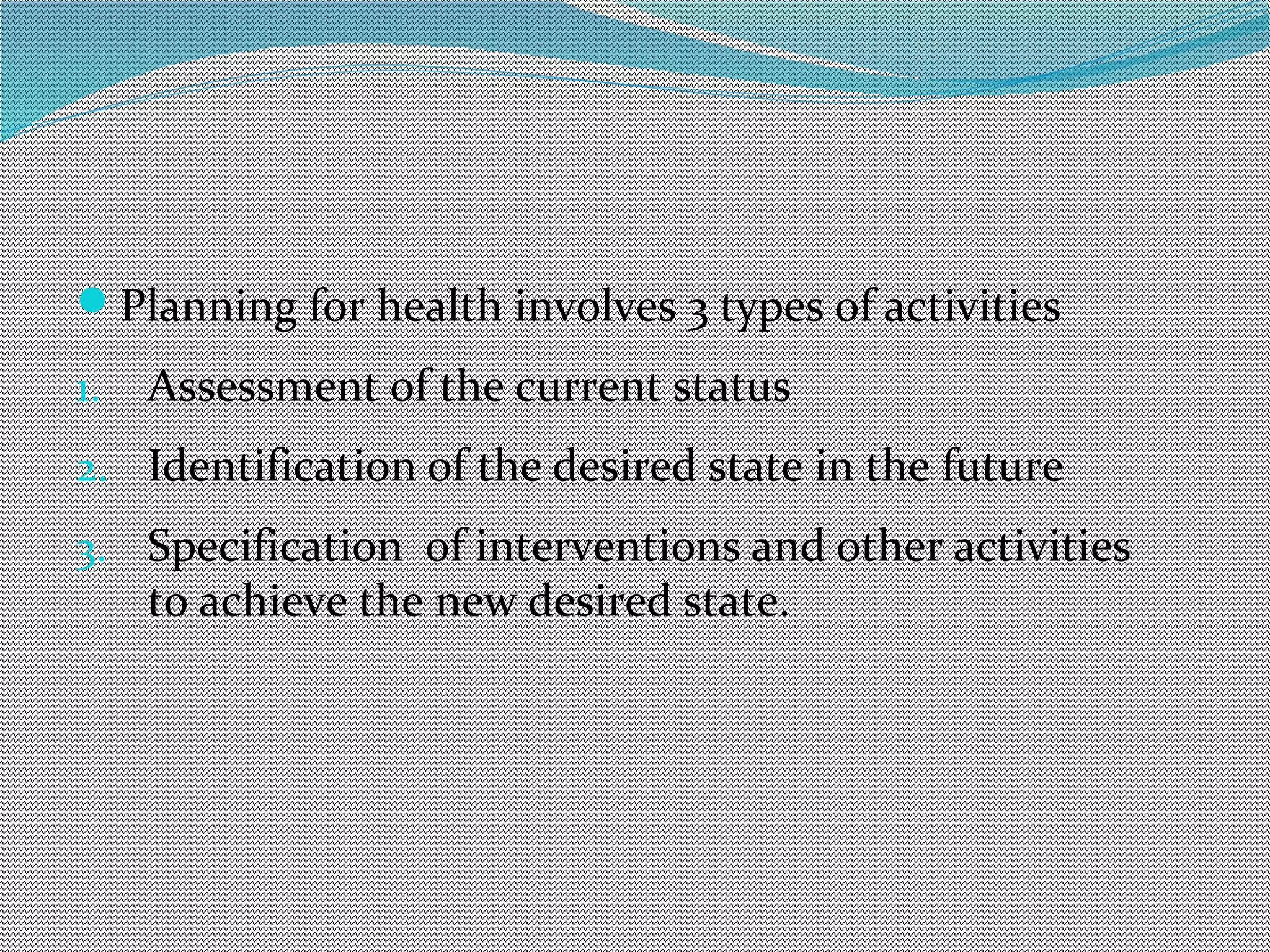 Health planning | PPT