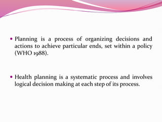 Health Planning.pptx-community health nursing | PPTX