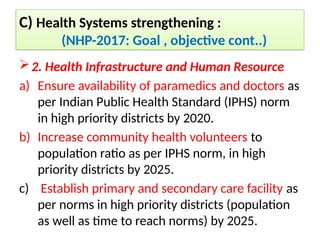 Health Planning India & National Health policy 2017 | PPTX
