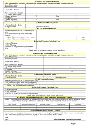 Healthplex Forms.pdf Health plusclaimform | PDF