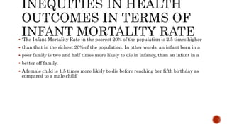 Health Inequalities in India | PPTX