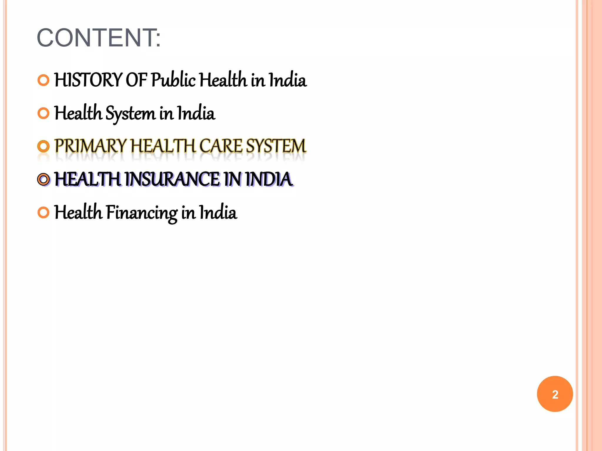 Health policy in india ,,by arif khan | PPTX