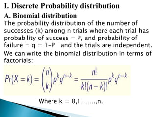 Health probabilities & estimation of parameters | PPTX