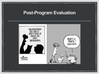 Post-Program Evaluation
 