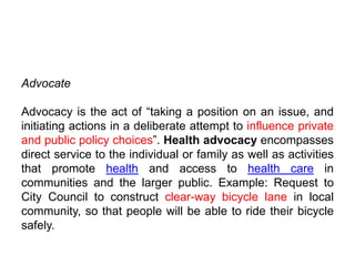 Health Promotion: Introduction | PPTX