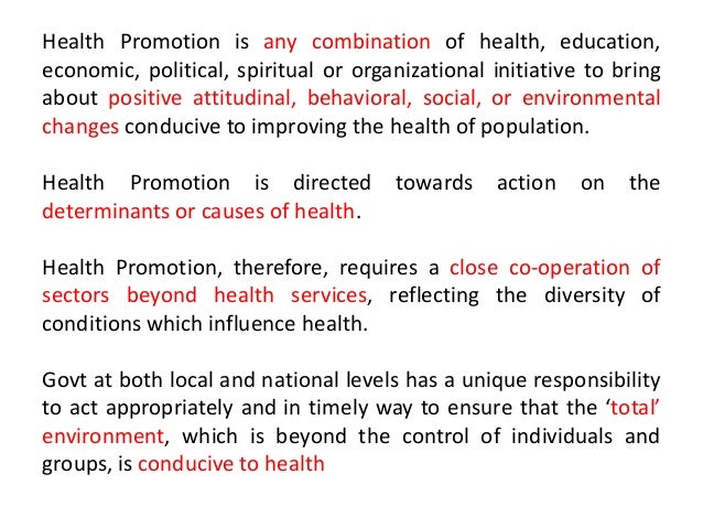 Health Promotion Introduction Health Promotion Introduction