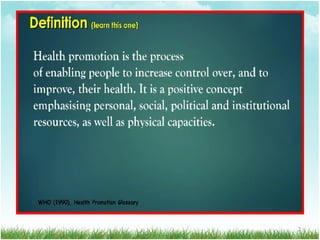 Comprehensive Strategies for Health Promotion and Disease Prevention | PDF