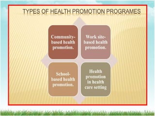 Comprehensive Strategies for Health Promotion and Disease Prevention | PDF
