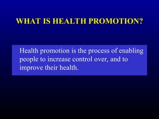 Comprehensive Introduction to Health Promotion Strategies and ...