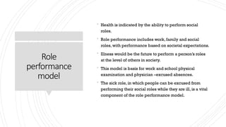 Health Promotion Models - A presentation for Student Nurses | PPTX