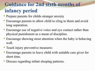 Infancy Mea health promotion of infant.pptx for nursing students | PPTX