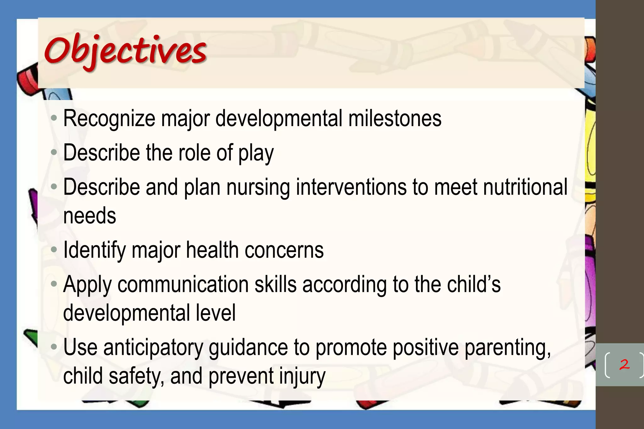 Health promotion of the infant & toddler | PPT