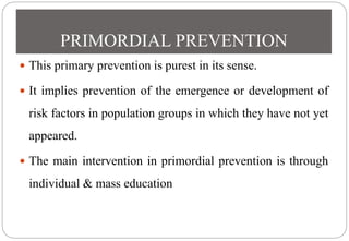 Health promotion , phc and prevention