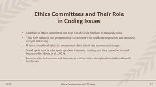 Ethical Considerations and Best Practices in CPT Coding for Healthcare ...