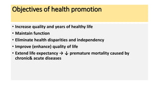Health promotion ,Risk reduction.pptxsct | PPTX