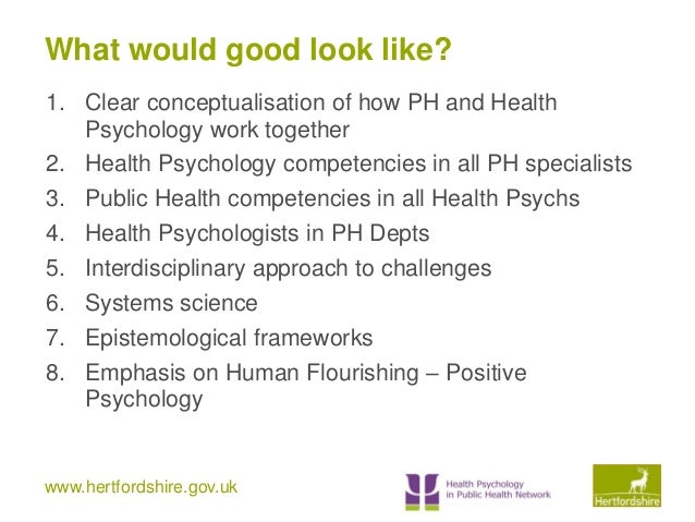 Health Psychology And Public Health