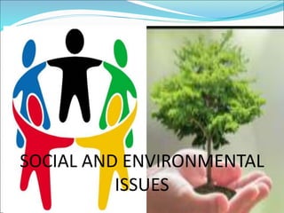 SOCIAL AND ENVIRONMENTAL
ISSUES
 