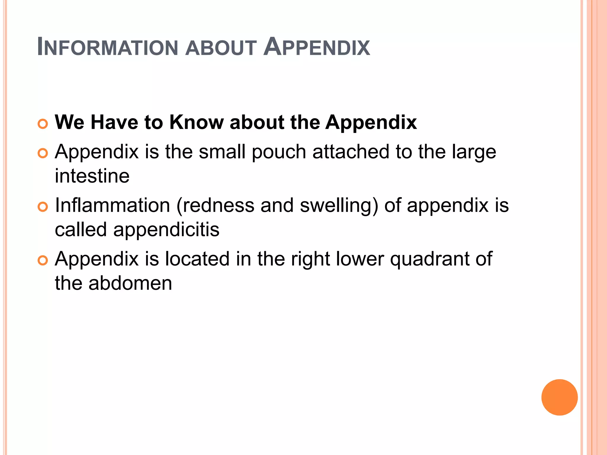 Health related articles Appendix | PPTX