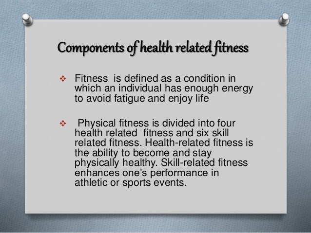 Health Components Ef 81 B6cardiovascular Fitness Health Components Ef 81 B6cardiovascular Fitness
