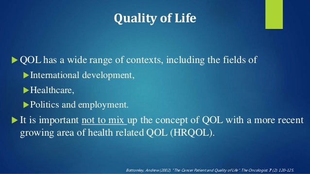 Health Related Quality of Life (HRQoL)