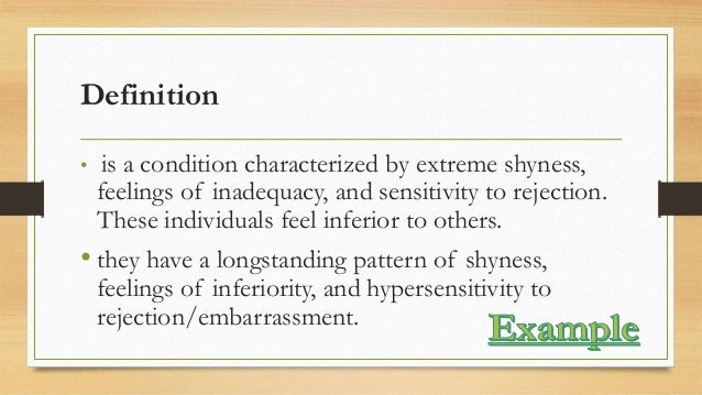 Avoidant Personality Disorder