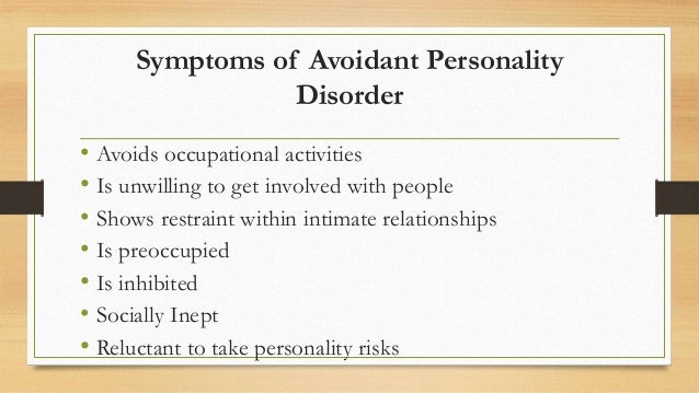 Avoidant Personality Disorder venky
