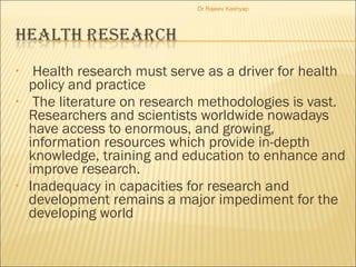 Health research methodology | PPT