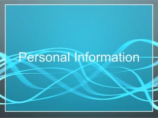 Personal Information 