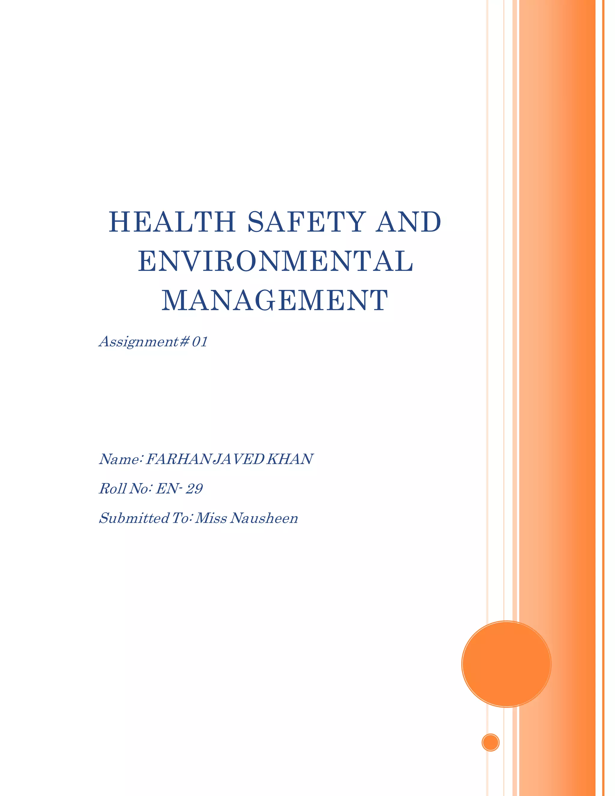 Health Safety And Environmental Management PDF Health Safety And Environmental Management PDF