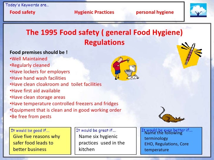health safety and hygiene personal hygiene in the kitchen