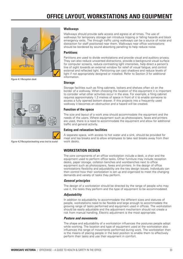 Officewise A guide to health and safety in the office WorkSafe
