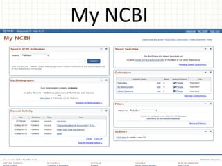 My NCBI
 