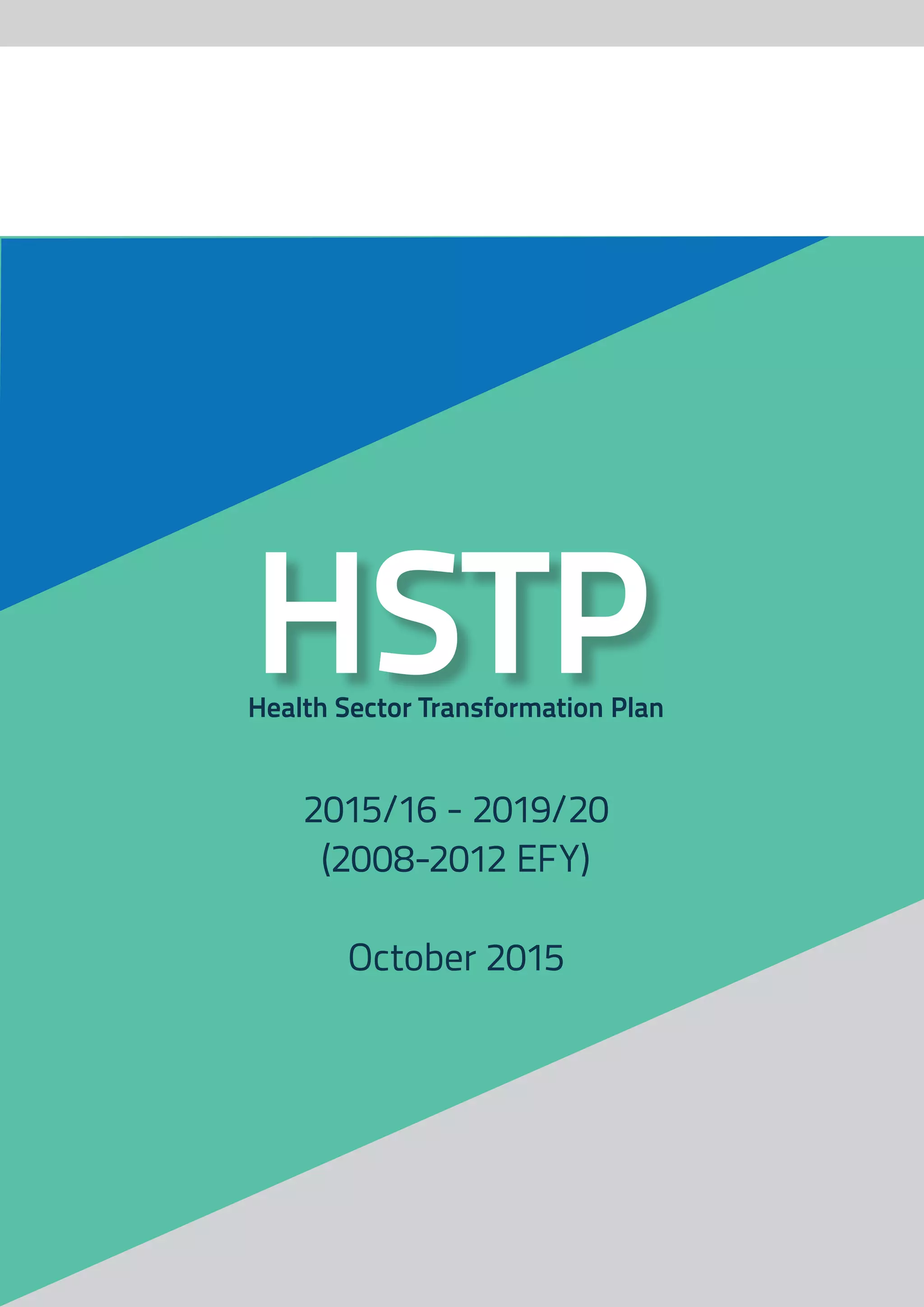 Ethiopian Health Sector Transformation Plan | PDF