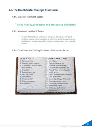 Ethiopian Health Sector Transformation Plan | PDF