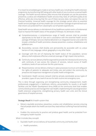 Ethiopian Health Sector Transformation Plan | PDF