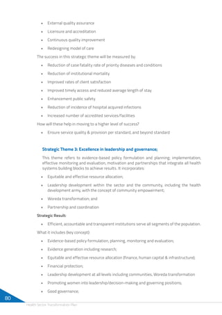 Ethiopian Health Sector Transformation Plan | PDF