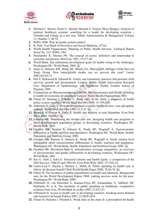 Health services in developing countries | PDF