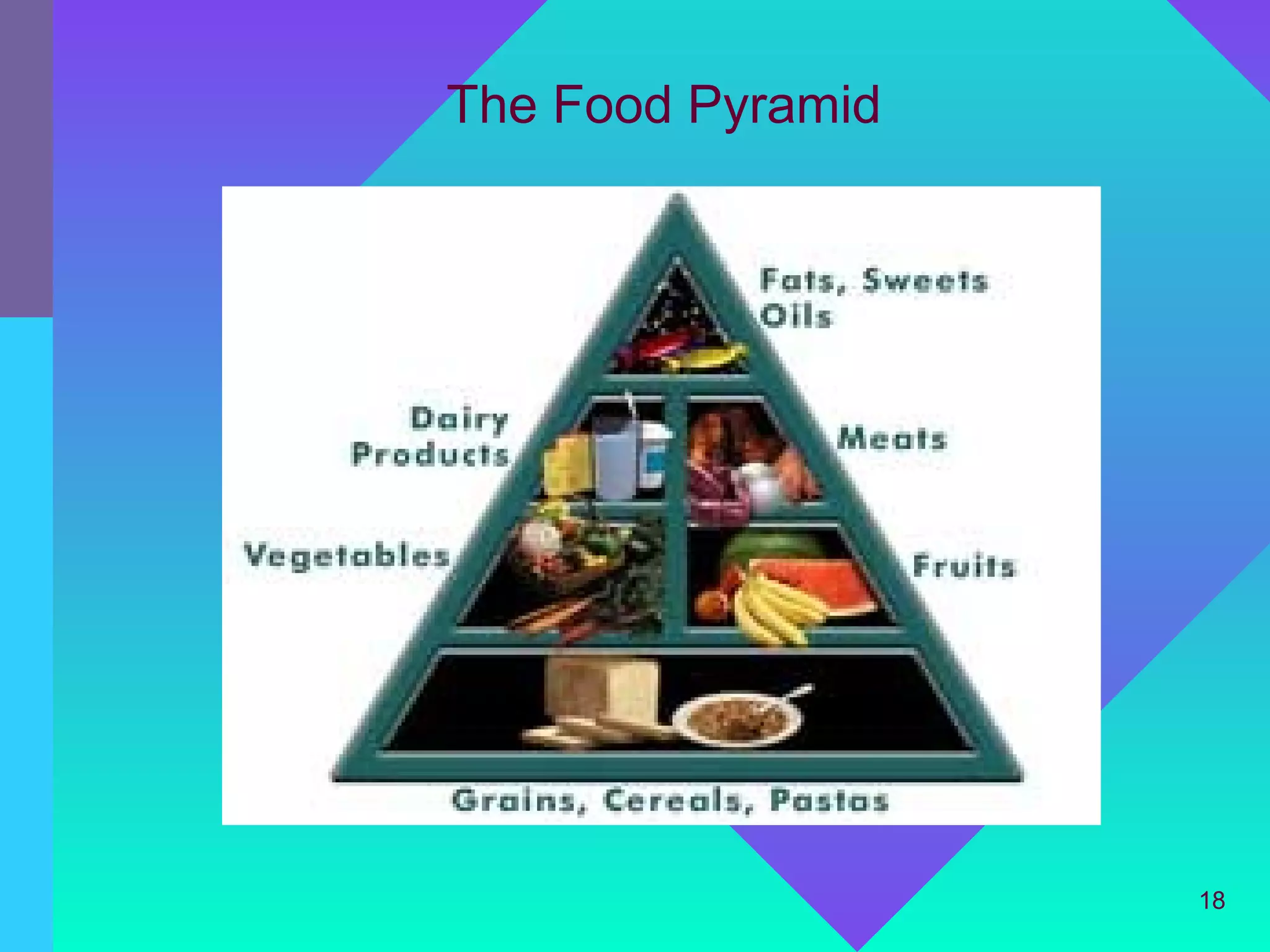 The Food Pyramid




                   18
 