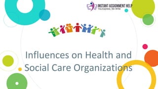 Influences on Health and
Social Care Organizations
 