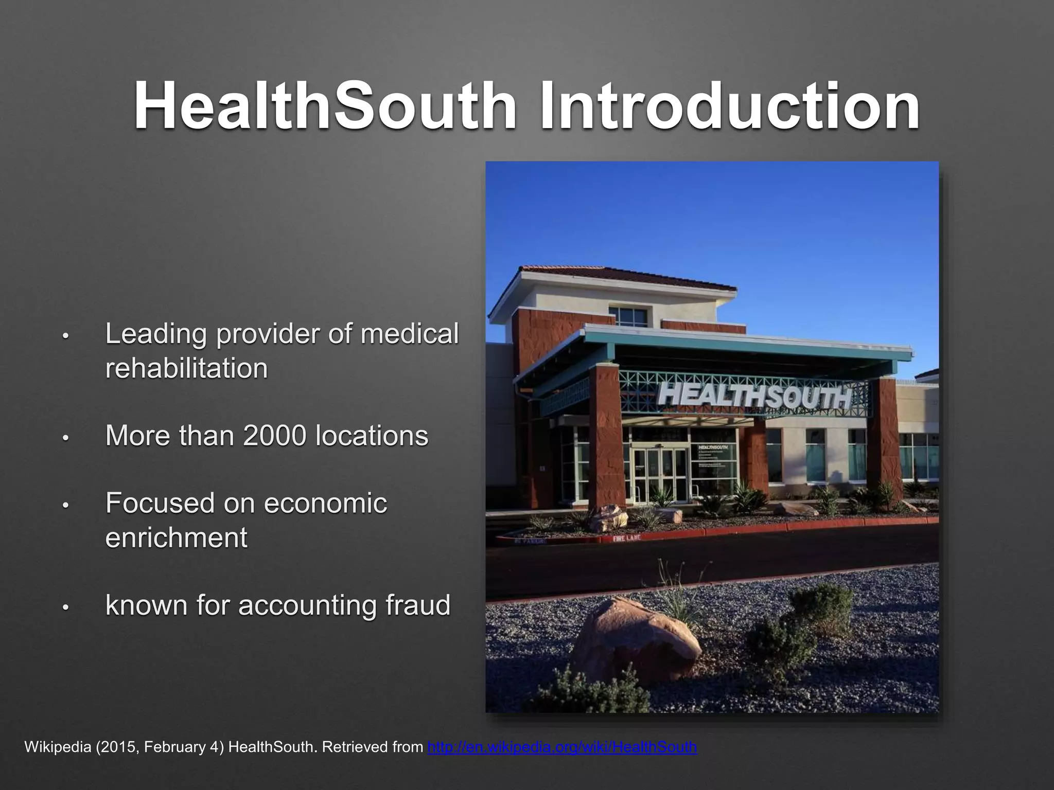 First Healthsouth Health south presentation la | PPTX