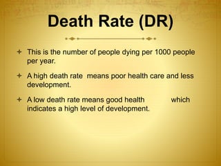 Health Statistics and their Meanings | PPTX